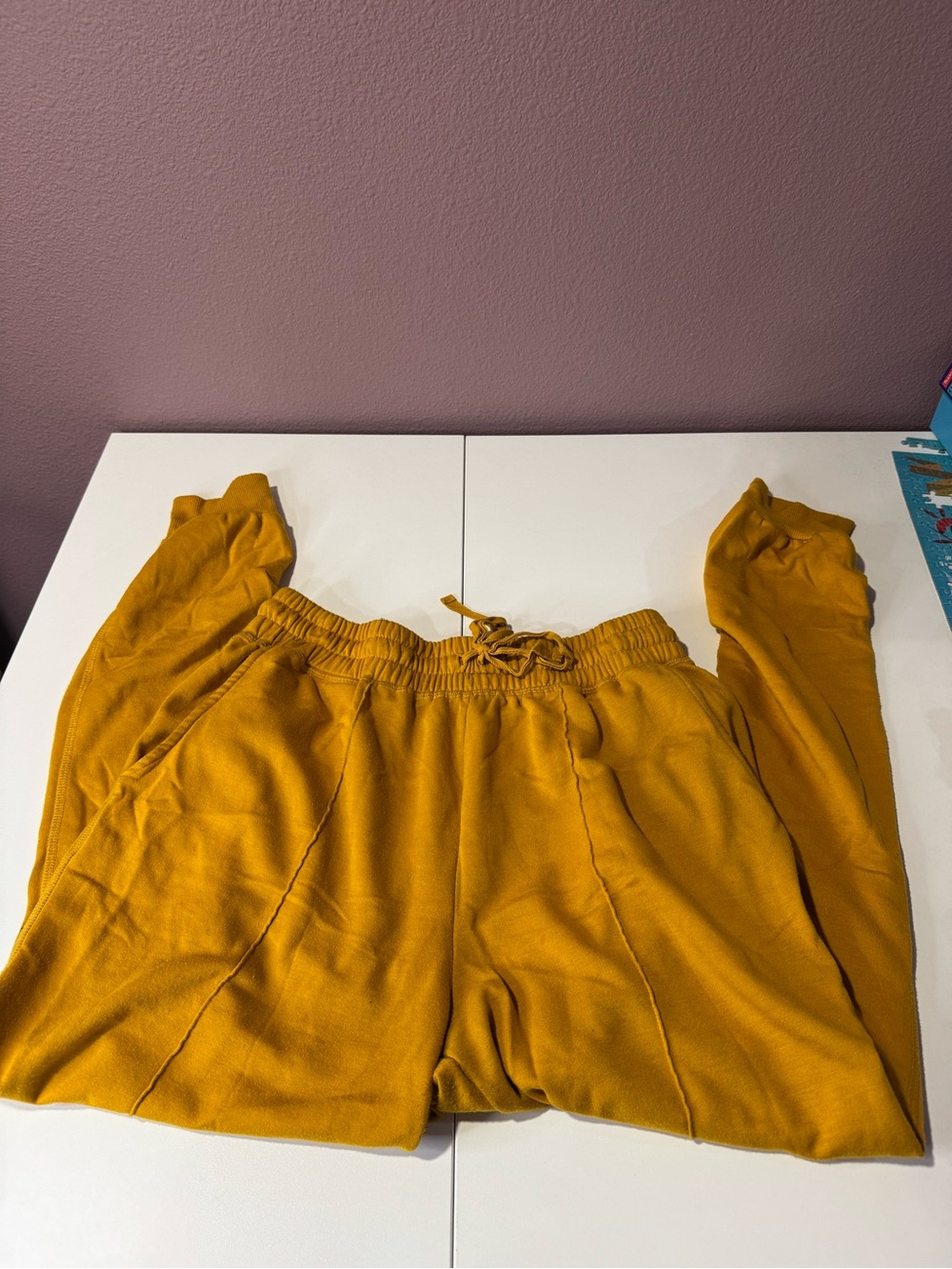 LC Lauren Conrad Mustard Yellow Drawstring Women’s Joggers